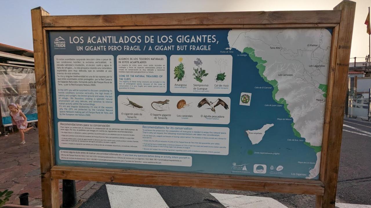 شقة Concanas - Los Gigantes Centre Acantilado de los Gigantes المظهر الخارجي الصورة